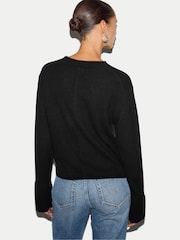Svart - Jigsaw Cloud Cashmere Eldon Jumper - Bild 4 av 5