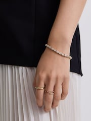 D.Louise Gold Tone Oval Tennis Bracelet - Image 1 of 4