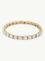 D.Louise Gold Tone Oval Tennis Bracelet - Image 3 of 4