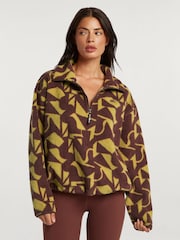 4th Arq Brown/Green Phoenix Half-Zip Fleece - Image 1 of 6