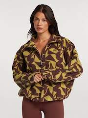 4th Arq Brown/Green Phoenix Half-Zip Fleece - Image 4 of 6
