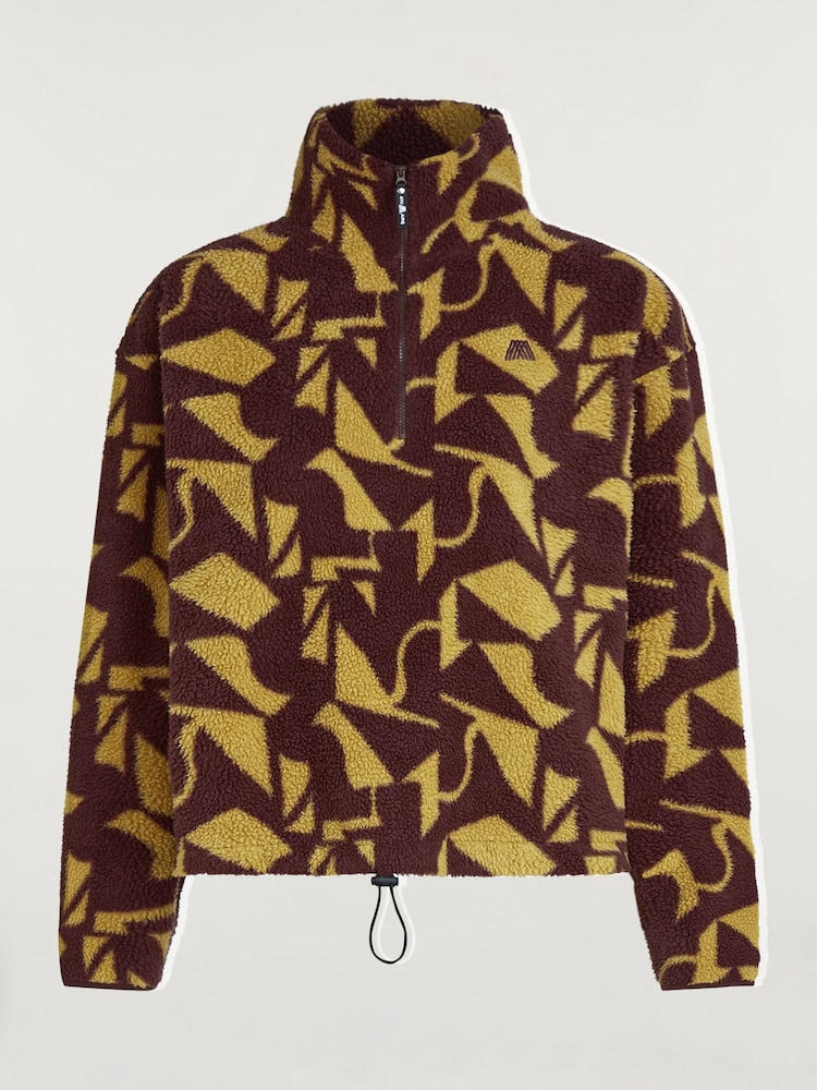 4th Arq Brown/Green Phoenix Half-Zip Fleece - Image 6 of 6 4th Arq Brown/Green Phoenix Half-Zip Fleece - Image 6 of 6
