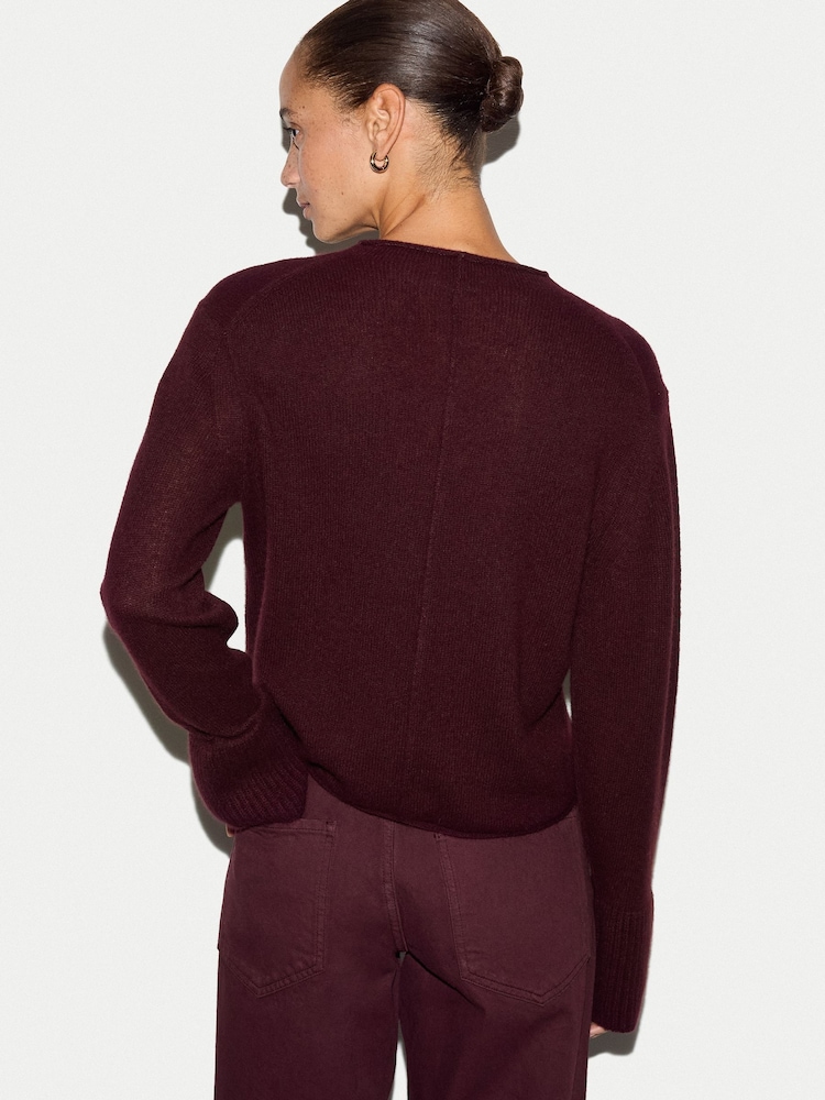 Röd - Jigsaw Cloud Cashmere Eldon Jumper - Bild 2 av 6