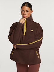 4th Arq Brown Maddox Half-Zip Fleece - Image 1 of 5