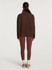 4th Arq Brown Maddox Half-Zip Fleece - Image 4 of 5