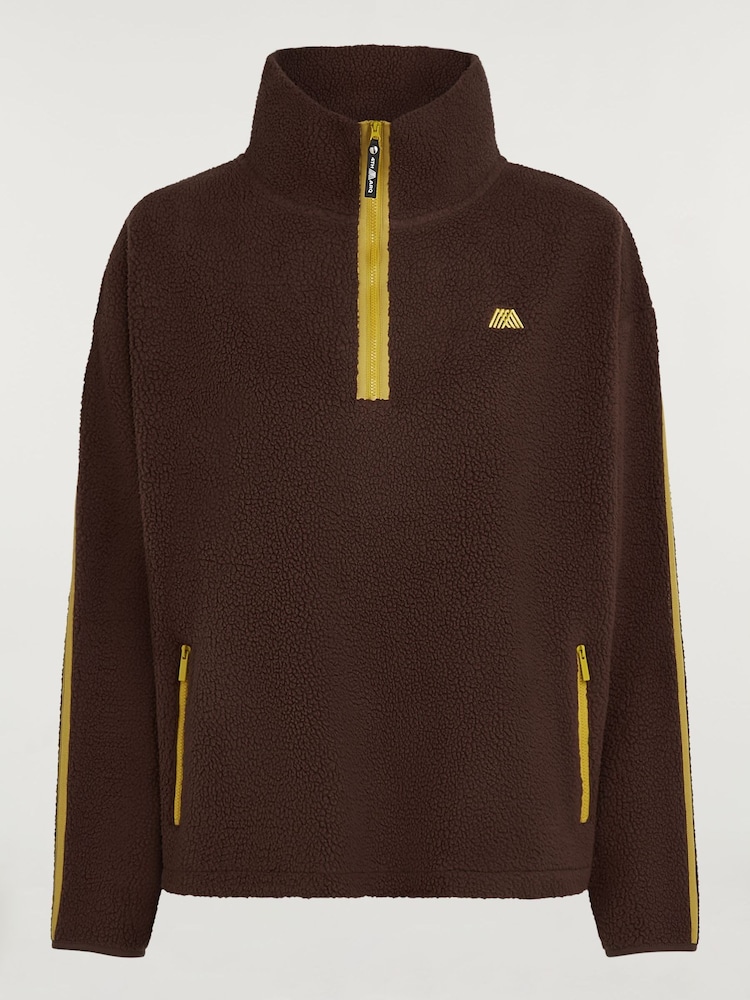 4th Arq Brown Maddox Half-Zip Fleece - Image 5 of 5