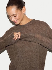 Brun - Jigsaw Cloud Cashmere Eldon Jumper - Bild 4 av 5
