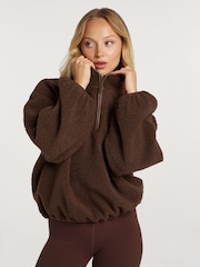 4th Arq Brown Borg Half-Zip Fleece - Image 1 of 8