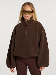 4th Arq Brown Borg Half-Zip Fleece - Image 4 of 8