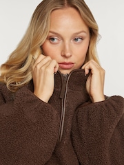 4th Arq Brown Borg Half-Zip Fleece - Image 7 of 8