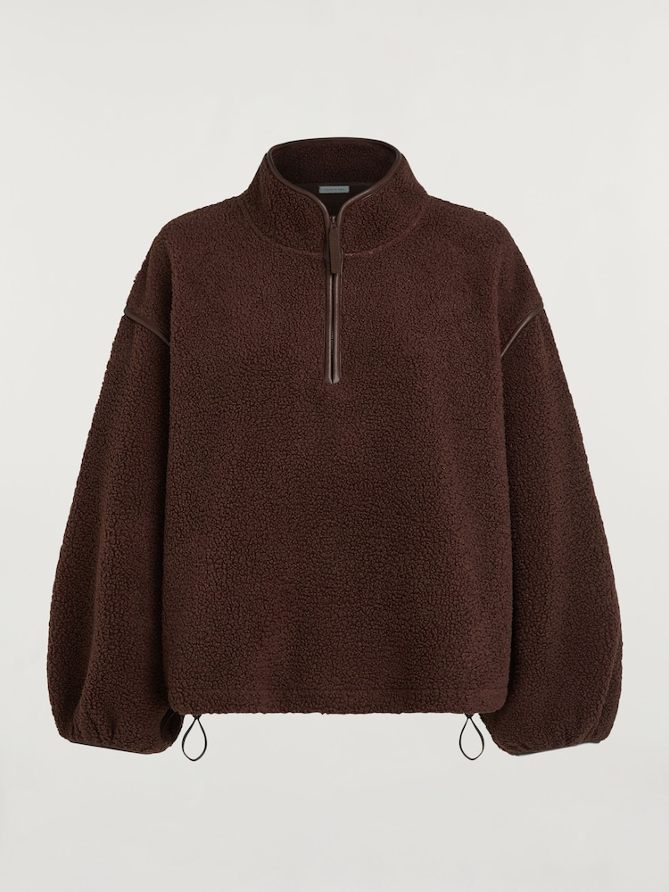 4th Arq Brown Borg Half-Zip Fleece - Image 8 of 8