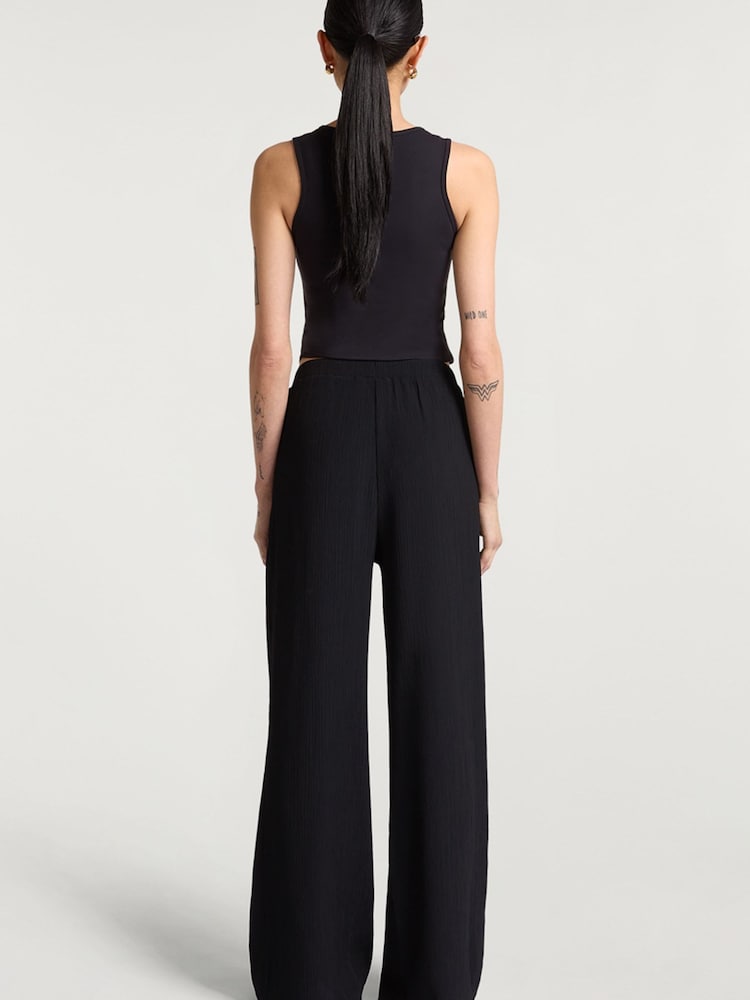 4th Arq Black Aria Trousers With Pocket - Image 2 of 5 4th Arq Black Aria Trousers With Pocket - Image 2 of 5