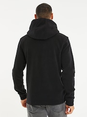 Threadbare Black Microfleece Overhead Hoodie - Image 2 of 5