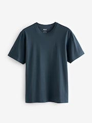 Blue/Light Grey/Brown/Green 100% Cotton T-Shirts 4 Pack - Image 13 of 17
