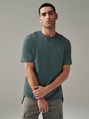 Blue/Light Grey/Brown/Green 100% Cotton T-Shirts 4 Pack - Image 5 of 17