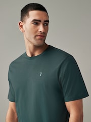 Blue/Light Grey/Brown/Green 100% Cotton T-Shirts 4 Pack - Image 6 of 17