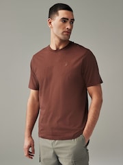 Blue/Light Grey/Brown/Green 100% Cotton T-Shirts 4 Pack - Image 7 of 17