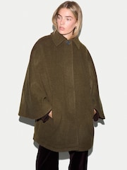 Jigsaw Wool Oversized Cape Poncho - Bilde 1 av 6
