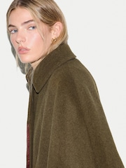 Jigsaw Wool Oversized Cape Poncho - Bilde 2 av 6