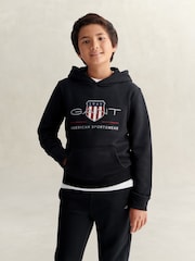 GANT Black Archive Shield Hoodie - Image 1 of 6