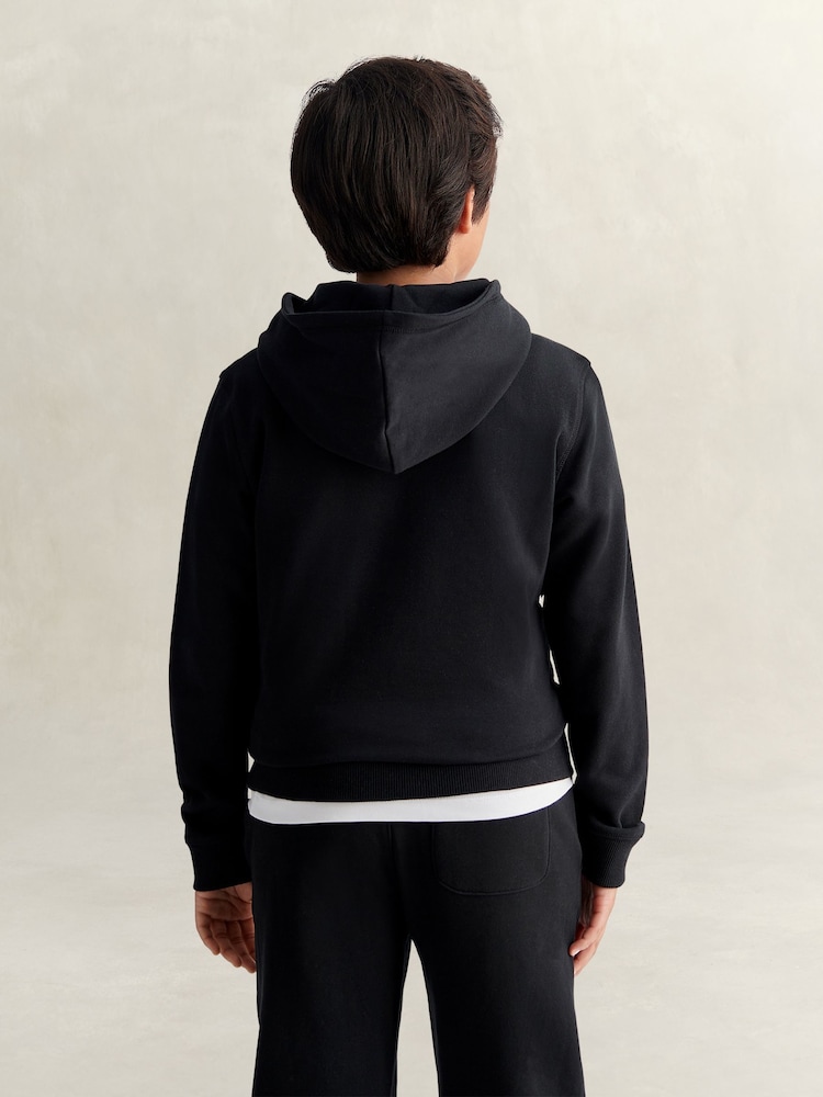 GANT Black Archive Shield Hoodie - Image 2 of 6 GANT Black Archive Shield Hoodie - Image 2 of 6