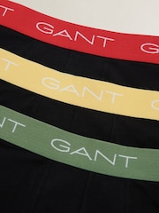 GANT Black Contrast Waistband Boxer Briefs 3 Pack - Image 2 of 2