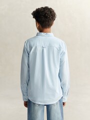 GANT Light Blue Shield Oxford Stripe Shirt - Image 2 of 6