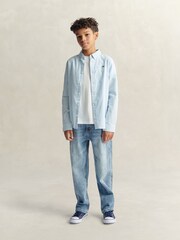 GANT Light Blue Shield Oxford Stripe Shirt - Image 3 of 6