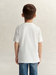 GANT White Archive Shield Short Sleeve T-Shirt - Image 2 of 9