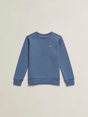 Azul claro - Sudadera de cuello redondo con escudo de GANT - Imagen 1 de 2