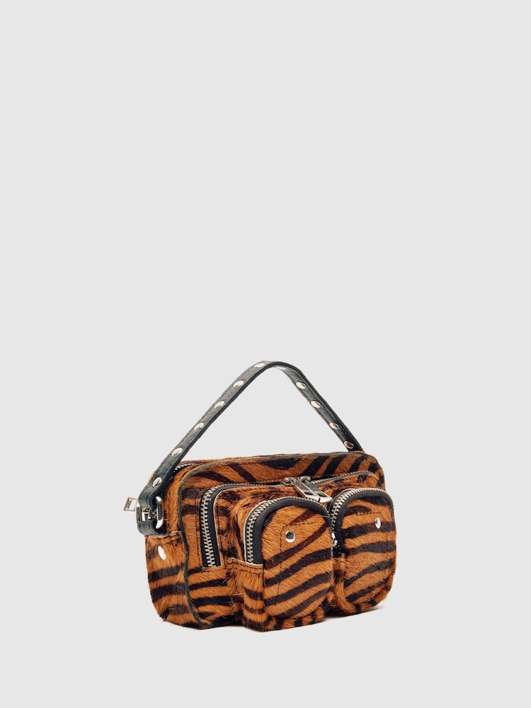NÚNOO Brown Helena Stripes Deluxe Leather Bag - Image 4 of 4 NÚNOO Brown Helena Stripes Deluxe Leather Bag - Image 4 of 4