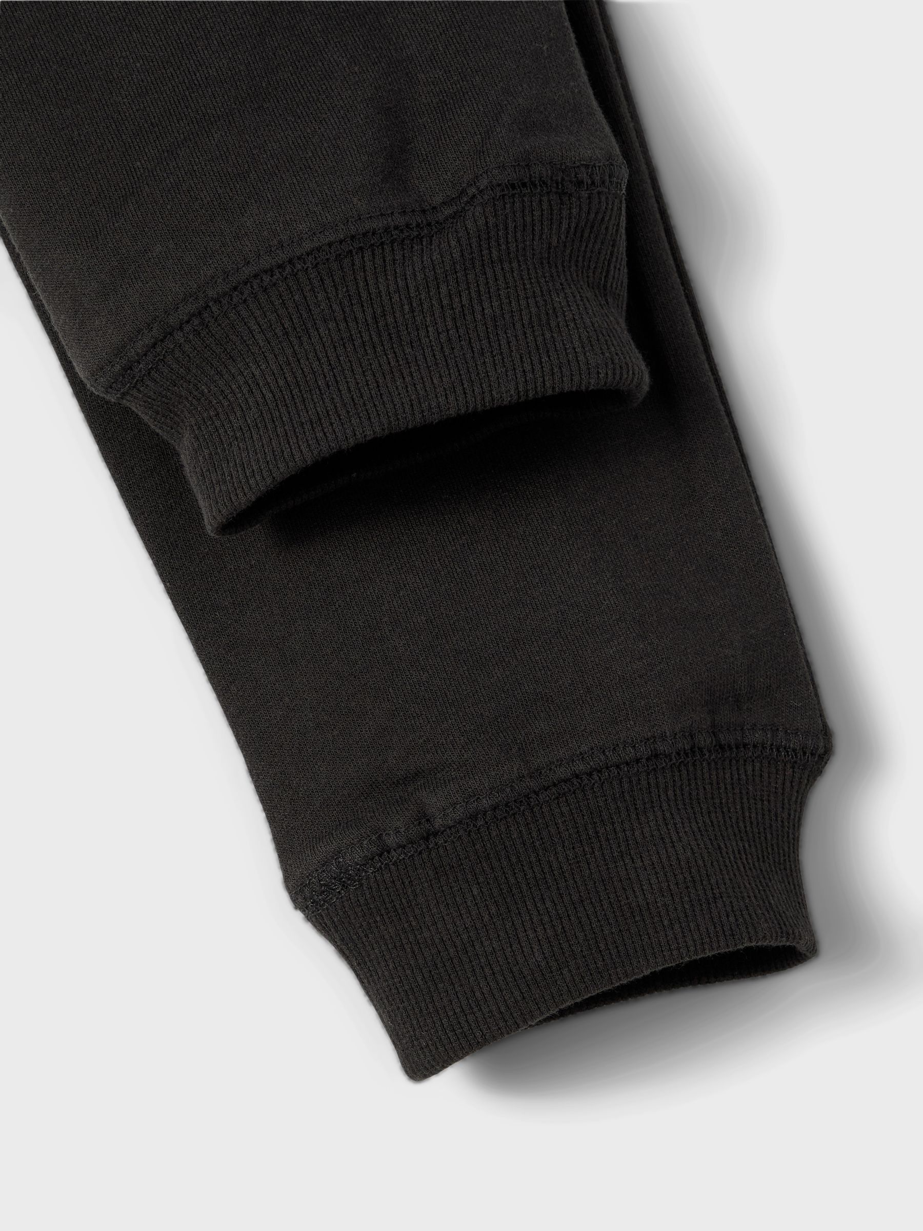 Cotton Poplin Joggers in Black