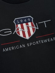 Svart - GANT Archive Shield Rund hals Tröja - Bild 6 av 6