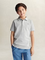GANT Shield Pique Short Sleeve Polo Shirt - Imaginea 1 din 6