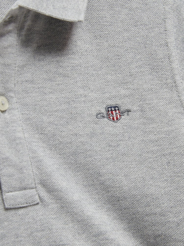 GANT Shield Pique Short Sleeve Polo Shirt - Imaginea 6 din 6