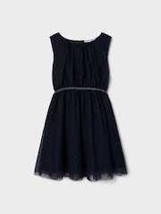 Name It Blue Tulle Skater Dress - Image 3 of 5