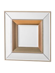 Gallery Home Set of 4 Glass Phantom Square Bevelled Mirrors - Image 4 of 4