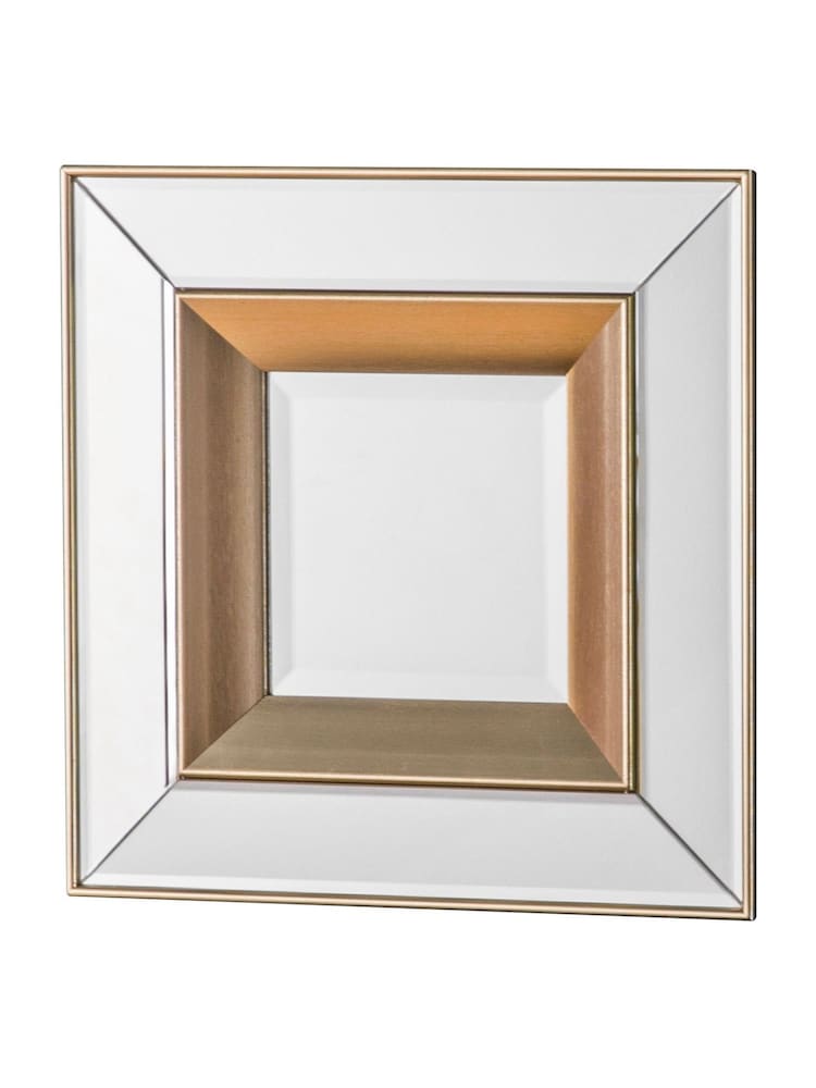 Gallery Home Set of 4 Glass Phantom Square Bevelled Mirrors - Image 4 of 4