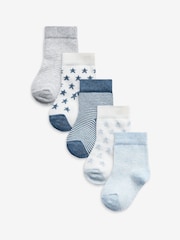 Blau - Babysocken im 5er-Pack (0 M.–2 J.) - Bild 1 von 6