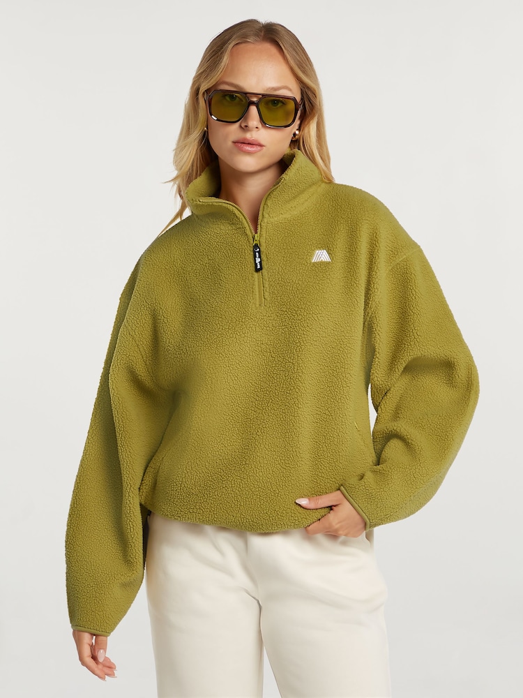 4th Arq Green Alix Half-Zip Fleece - Image 1 of 7 4th Arq Green Alix Half-Zip Fleece - Image 1 of 7