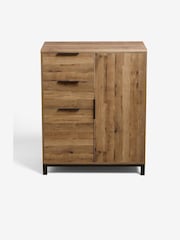 Dark Bronx Oak Effect Low Wardrobe - Image 11 of 12