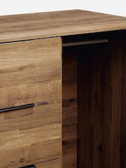 Dark Bronx Oak Effect Low Wardrobe - Image 12 of 12