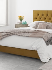 Aspire Furniture Ochre Yellow Olivier End Lift Ottoman Storage Bed - Image 3 of 3
