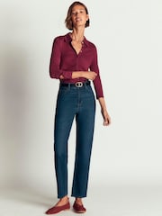 Lila - Boden Imi Ruched Jersey Shirt - Larawan 4 ng 5