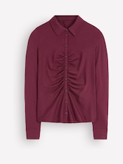 Lila - Boden Imi Ruched Jersey Shirt - Larawan 5 ng 5