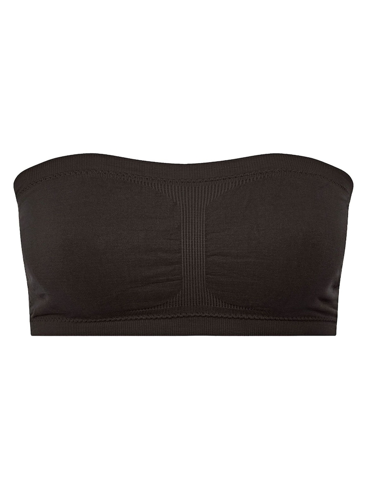 Yours Curve Black & White Seamfree Longline Bralette - Image 2 of 5