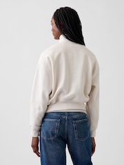 Gap Cream Vintage Soft Oversized Half-Zip Wedge Sweatshirt - Image 2 of 5