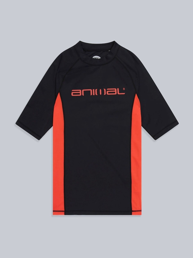 Animal Black Mens Kai Quick Drying Rash Vest - Image 5 of 5 Animal Black Mens Kai Quick Drying Rash Vest - Image 5 of 5
