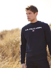 U.S. Polo Assn. Navy Blazer Sport Crew Neck Sweatshirt - Image 1 of 5
