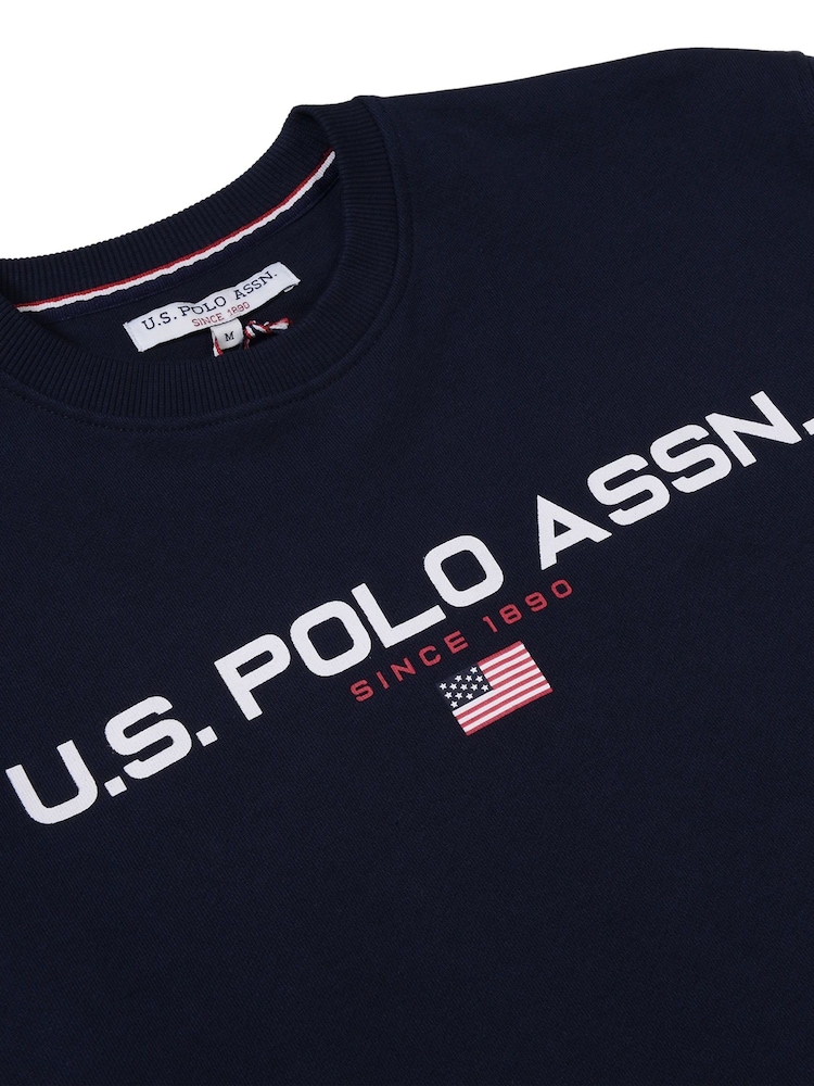 U.S. Polo Assn. Navy Blazer Sport Crew Neck Sweatshirt - Image 5 of 5